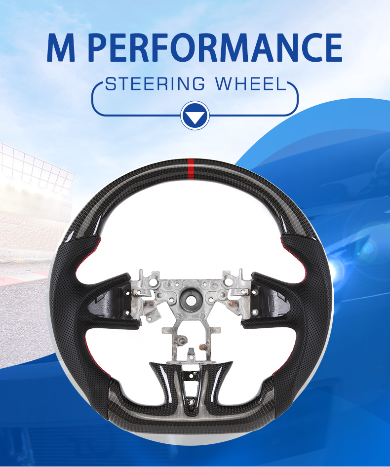 Infiniti Q50 REAL 100% Carbon Fiber Steering Wheel 