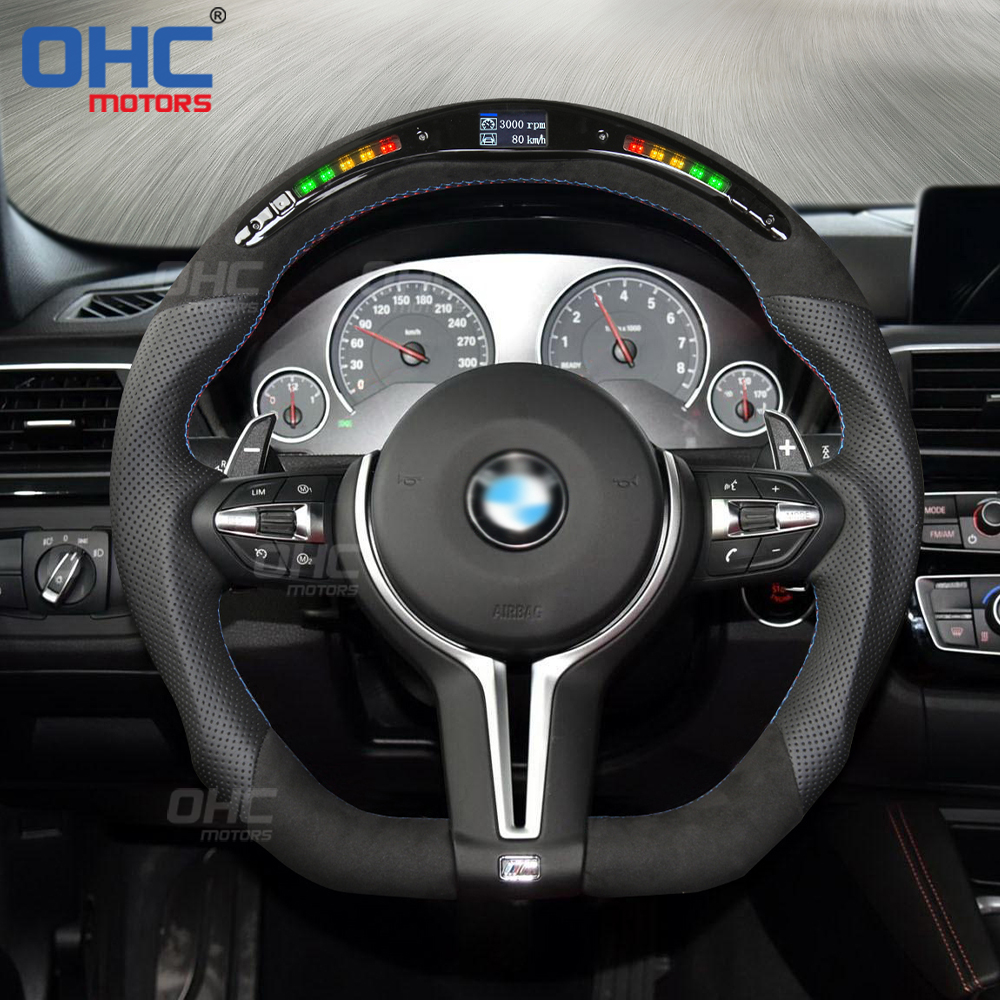  LED Perforated Steering Wheel for BWM M3 F20 F21 F40 F22 F23 F45 F44 F30 F31 F35  F32 F33 F36