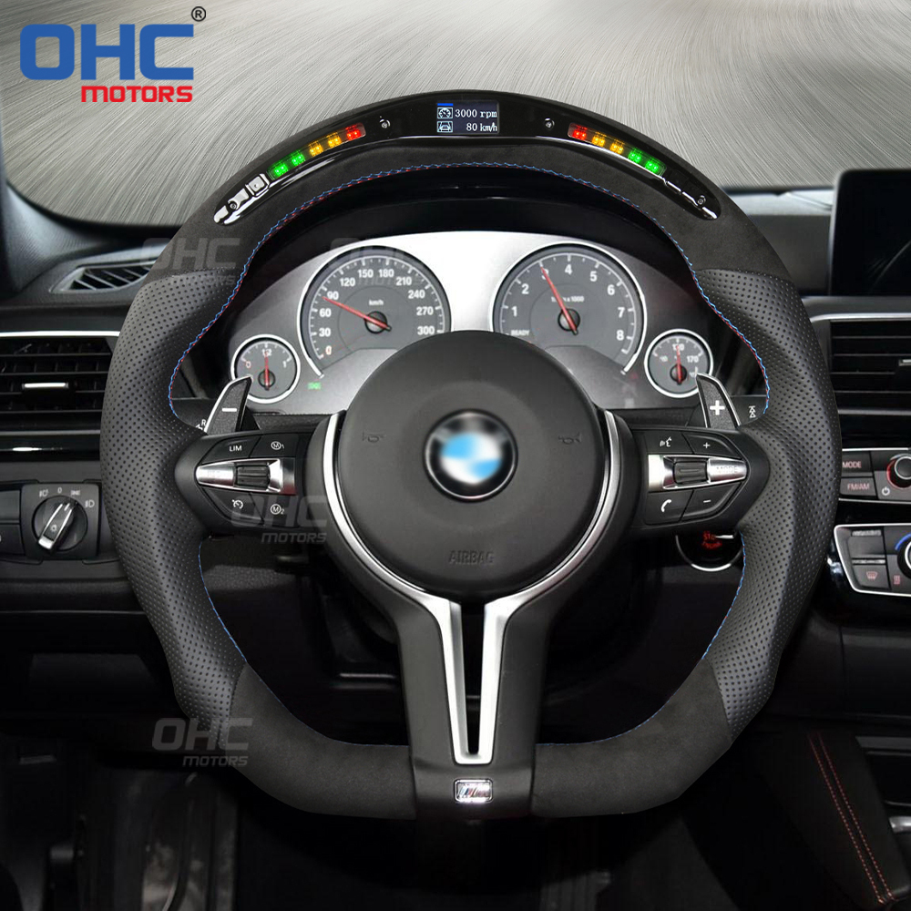  LED Perforated Steering Wheel for BWM M3 F20 F21 F40 F22 F23 F45 F44 F30 F31 F35  F32 F33 F36