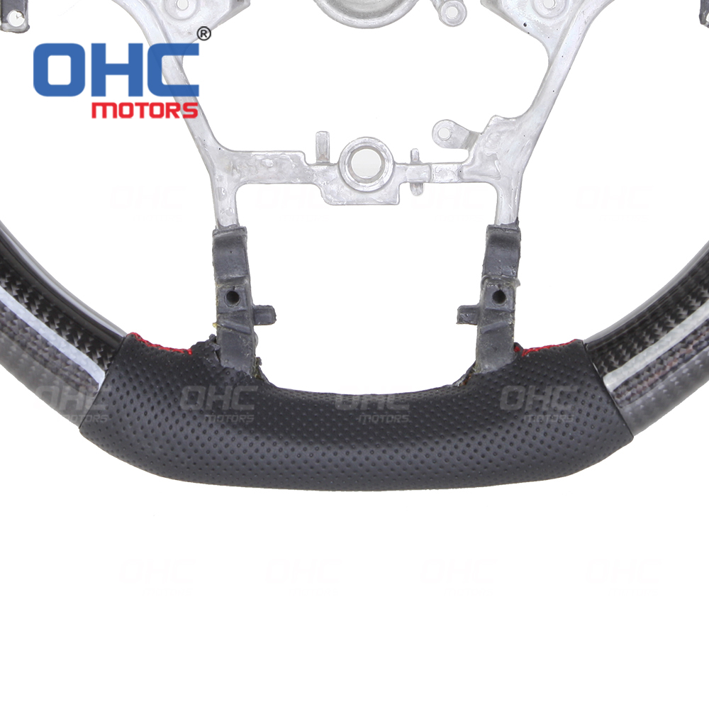 LED Racing Car Carbon Fiber Steering Wheel For Toyota Hilux Revo Fortuner 2011-2018 Innova steering wheel