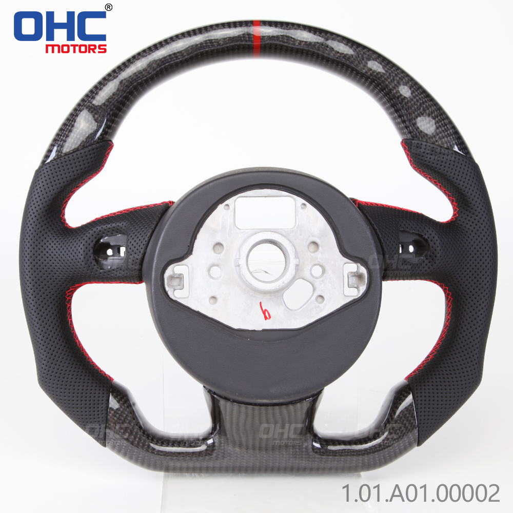 Carbon Fiber Steering Wheel For Audi RS RS3 RS4 RS5 RS6 S3 S4 S5 2012-2016 Steering Wheel Carbon Fiber 