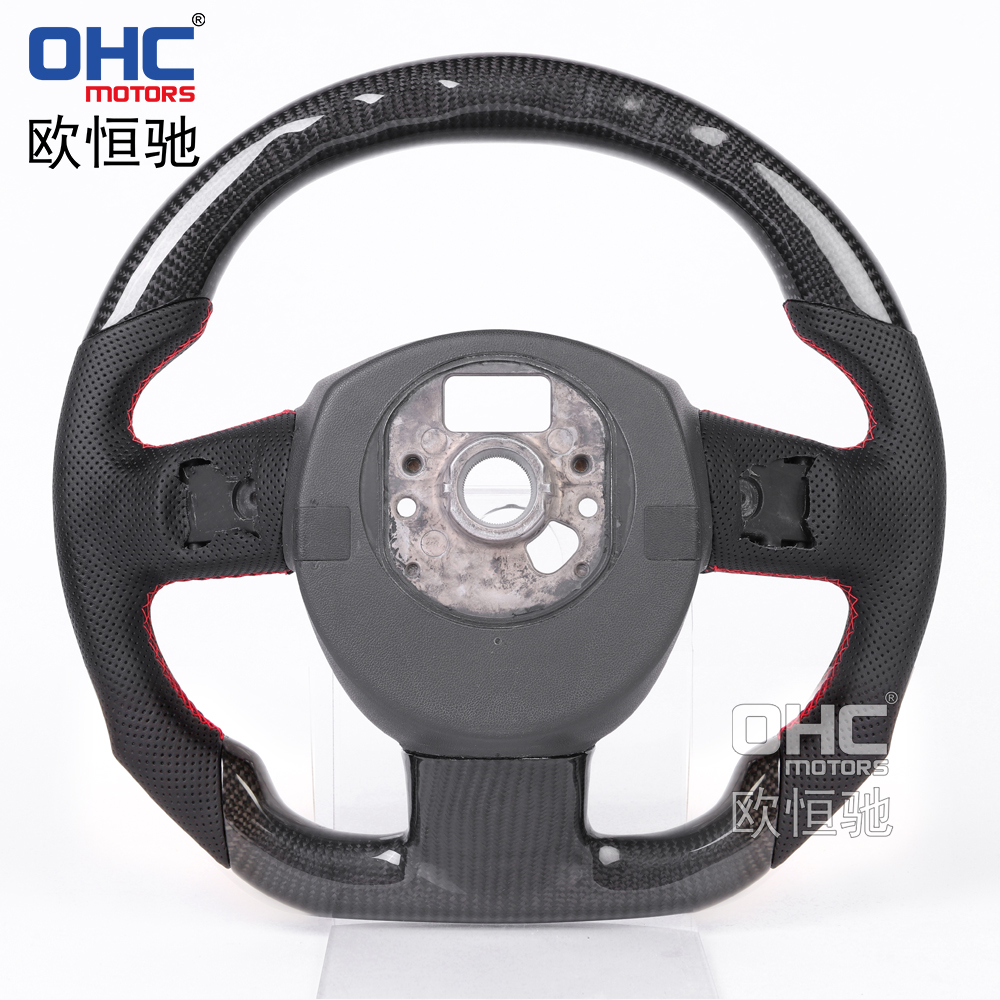 LED Carbon Fiber Steering Wheel For Audi A4 A5 S4 S5 2008-2010 Steering Wheel Carbon Fiber 