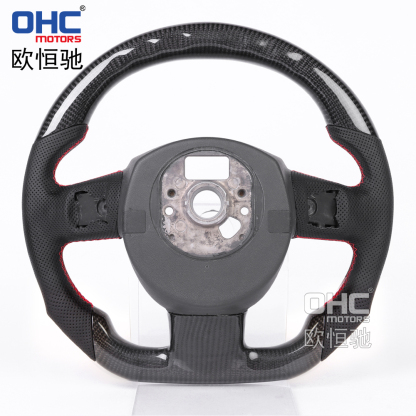 LED Carbon Fiber Steering Wheel For Audi A4 A5 S4 S5 2008-2010 Steering Wheel Carbon Fiber 