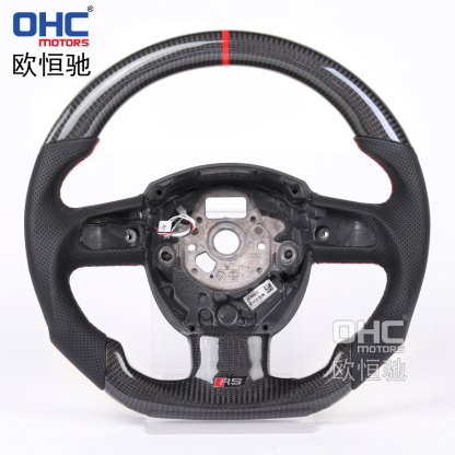[Copy]Carbon Fiber Steering Wheel For Audi A4 A5 S4 S5 2008-2010 Steering Wheel Carbon Fiber 