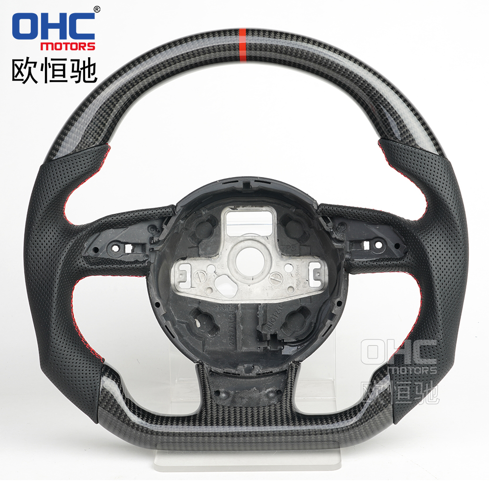Carbon Fiber Steering Wheel For Audi RS RS3 RS4 RS5 RS6 S3 S4 S5 2012-2016 Steering Wheel Carbon Fiber 
