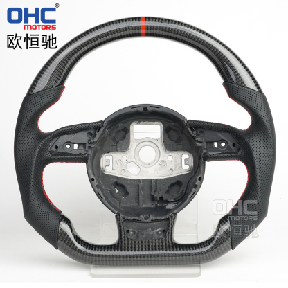 Carbon Fiber Steering Wheel For Audi RS RS3 RS4 RS5 RS6 S3 S4 S5 2012-2016 Steering Wheel Carbon Fiber 