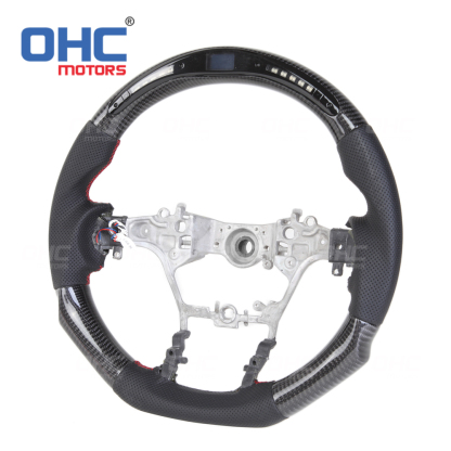 LED Racing Car Carbon Fiber Steering Wheel For Toyota Hilux Revo Fortuner 2011-2018 Innova steering wheel