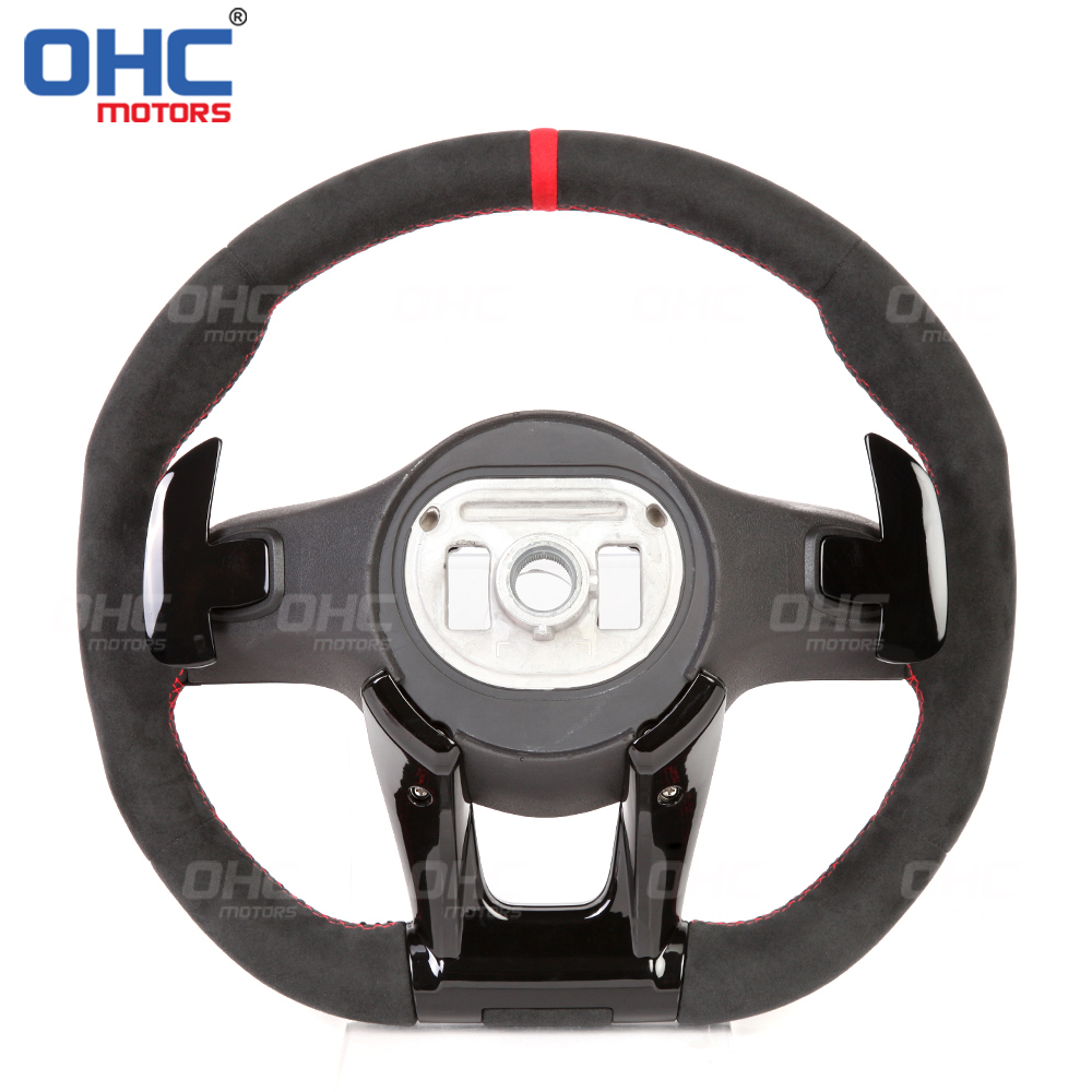 Wholesale Car Carbon Fiber Steering Wheel Assembly Set Compatible with Mercedes-Benz W204 W205 W211 AMG GLE CLA Leather Suede Carbon Fiber