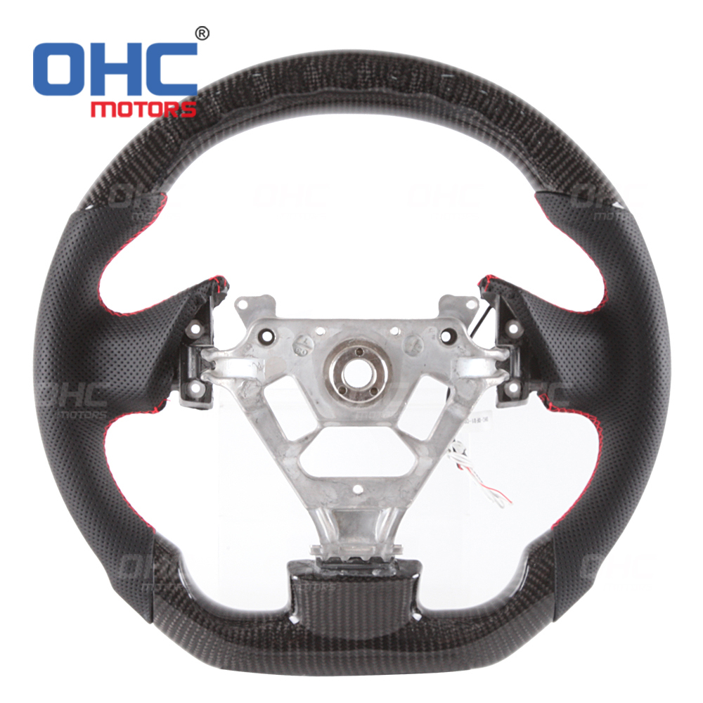 LED Racing Car Steering Wheel Carbon Fiber For Infiniti G35 REAL 100% Carbon Fiber Steering Wheel 