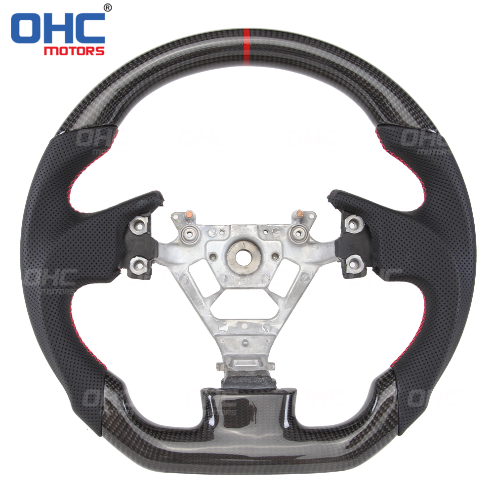 LED Racing Car Steering Wheel Carbon Fiber For Infiniti G35 REAL 100% Carbon Fiber Steering Wheel 
