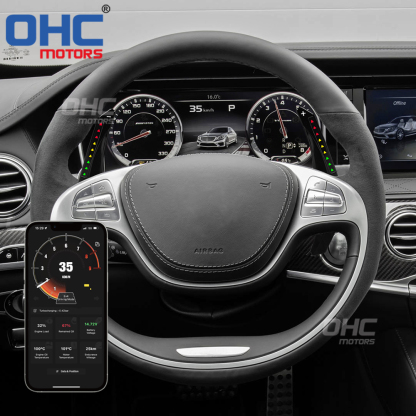 Car Steering Wheel Shift Paddle for Mercedes GLA X156 180 250 GLC GLE W213 W204 W205 X253 2013-2019 LED RPM Smart Paddle Shift