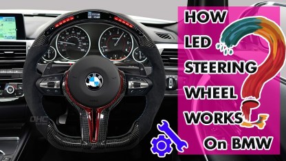 LED Racing Car Real Carbon Fiber Steering Wheel For BMW M3 F30 F35 F80 F15 F16 F25 M2 M3 M4 Suede Alcantara Steering Wheel Carbon Fiber