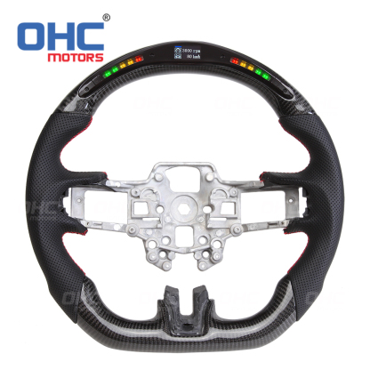 LED Carbon Fiber steering wheel for Mustang 2015-2021 Steering Wheell Carbon Fiber