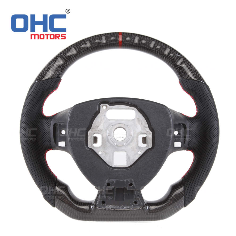 100% carbon fiber steering wheel for Chevrolet Camaro LED RPM Racing Car Steering Wheel Carbon Fiber ohc motors
