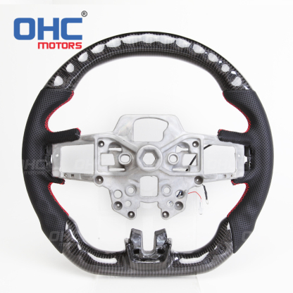 LED Carbon Fiber steering wheel for Mustang 2015-2021 Steering Wheell Carbon Fiber