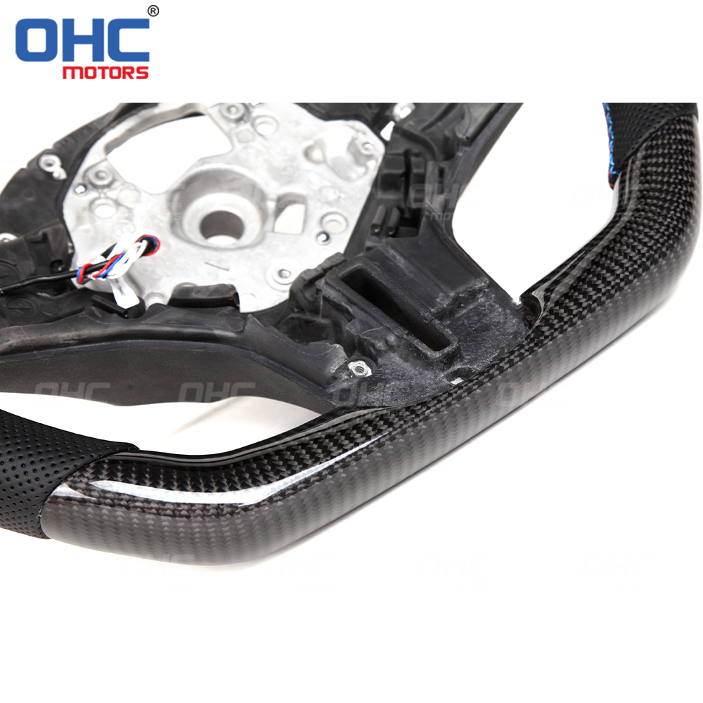 Compatible With BMW G15 F92 M8 G01 X3 BMW G02 X4 M performance Sport Steering Wheel LED Carbon Fiber Steering Wheel