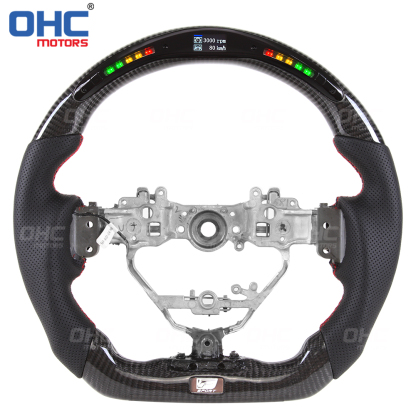 LED Carbon Fiber Steering Wheel fit for Lexus IS NX RC ISF GSF RCF CT Steering Wheel Carbon Fiber OHC Motors