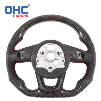 LED Carbon Fiber Steering Wheel For Audi RS Steering Wheel Carbon Fiber (2017-2021)