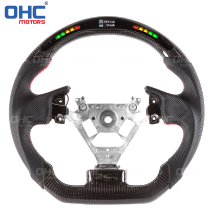 LED Racing Car Steering Wheel Carbon Fiber For Infiniti G35 REAL 100% Carbon Fiber Steering Wheel 