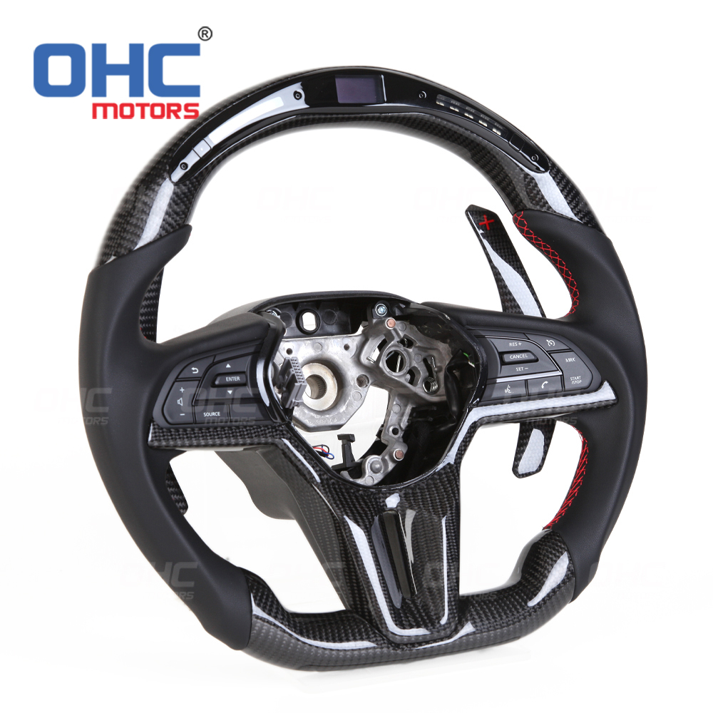 LED Carbon Fiber Steering Wheel For Nissan GTR 2019+