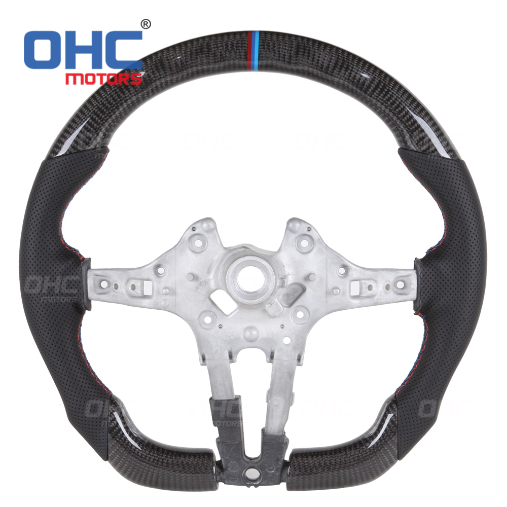  LED RPM Car Steering Wheel for BWM M3 F20 F21 F40 F22 F23 F45 F44 F30 F31 F35  F32 F33 F36 Steering Wheel Carbon Fiber ohc motors