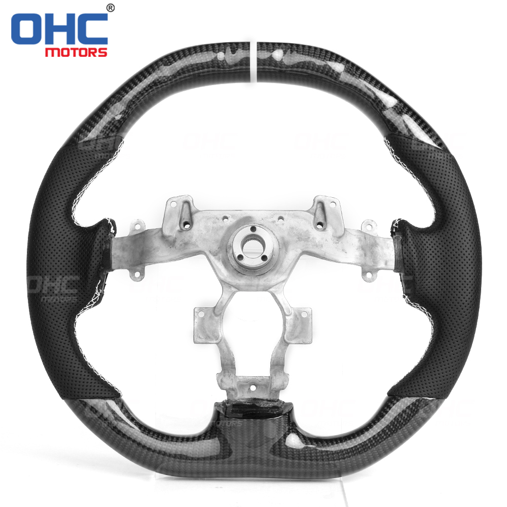 LED Carbon Fiber Steering Wheel Nissan GTR R35 Skyline 2009 2010 2011 2012 2013 2014 2015 2016 Car Steering Wheel Carbon Fiber