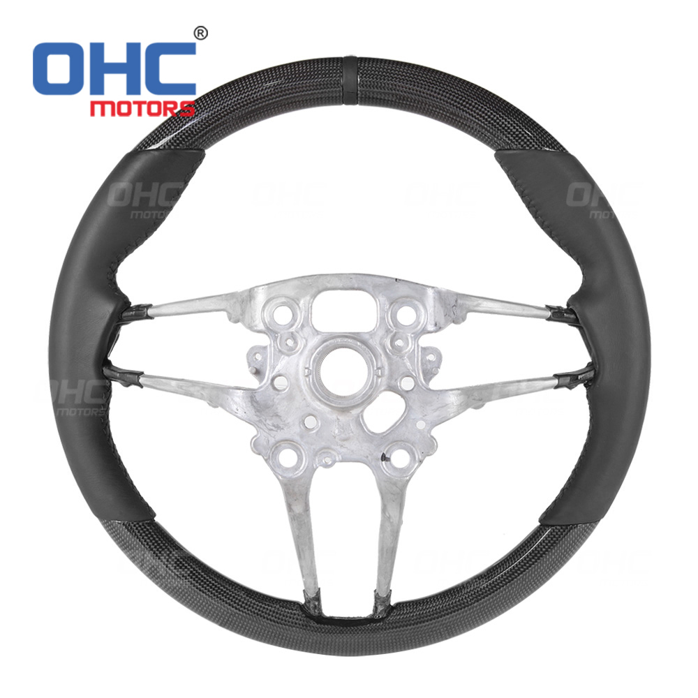 Real Carbon Fiber Steering Wheel Compatible with Porsche 911 718 918 Panamera Macan Cayenne Cayman