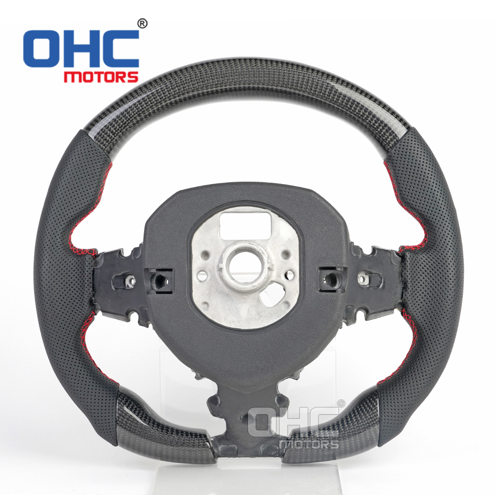 Real Carbon Fiber Steering Wheel for Lamborghini Aventador LED RPM Racing Car Steering Wheel Carbon Fiber ohc motors