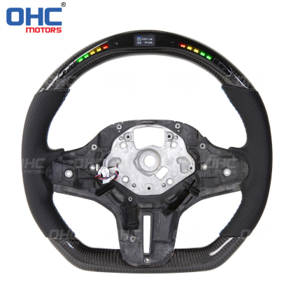 Compatible With BMW G15 F92 M8 G01 X3 BMW G02 X4 M performance Sport Steering Wheel LED Carbon Fiber Steering Wheel