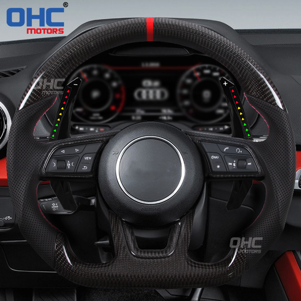 LED RPM Paddle Shift Fit for Audi RS6 RS7 S6 RS SQ5 B7 B8 B9 C8 2016 TO 2020 Smart Paddle Shift Shifter Shifters