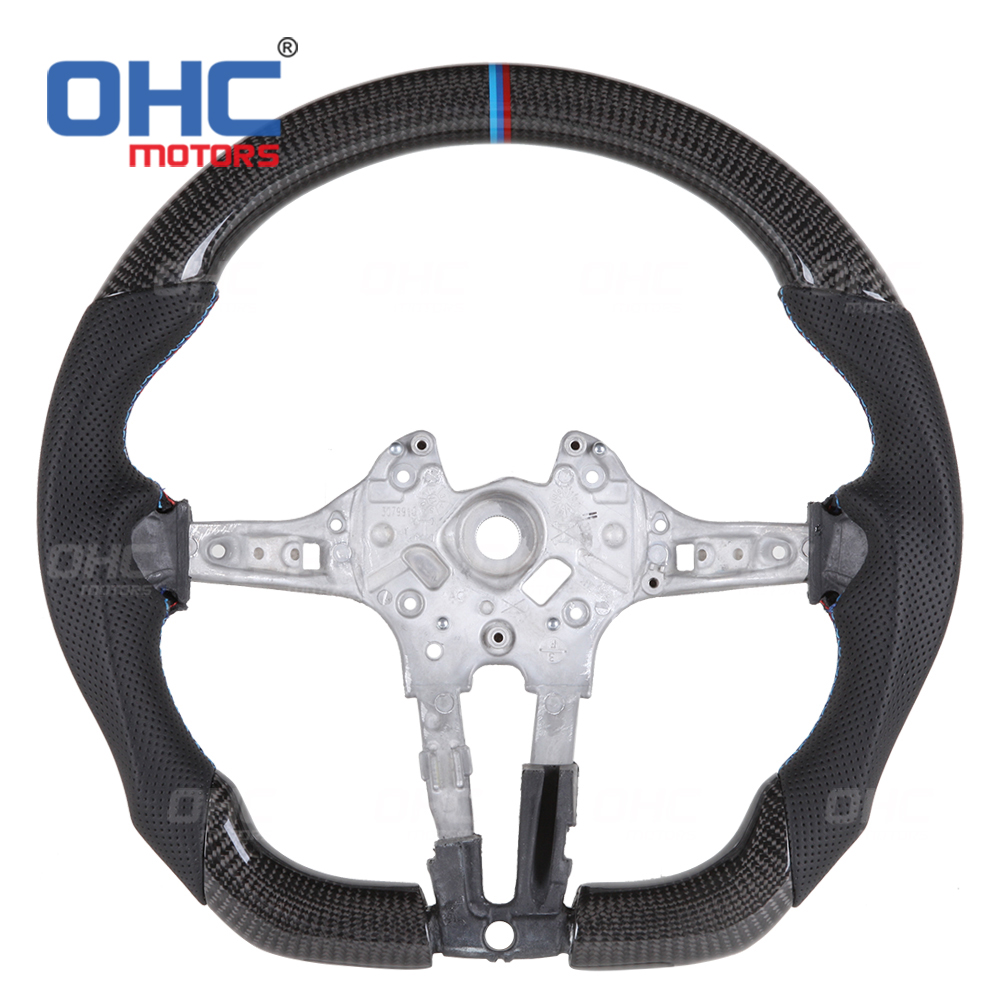  LED RPM Car Steering Wheel for BWM M3 F20 F21 F40 F22 F23 F45 F44 F30 F31 F35  F32 F33 F36 Steering Wheel Carbon Fiber ohc motors
