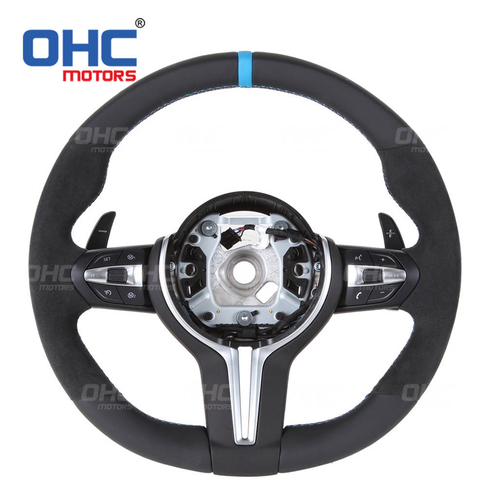 Leather Steering Wheel Compatible with BMW F30 F35 F80 F15 F16 F25 M2 M3 M4