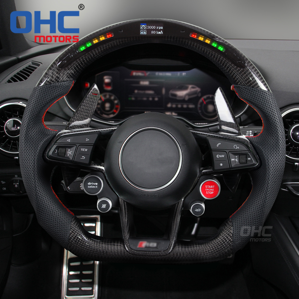 Steering Wheel Audi R8 for S3 S4 S5 S6 S7 A3 A4 A5 A6 A7 RS3 RS4 RS5 RS6 RS7 2012-2021