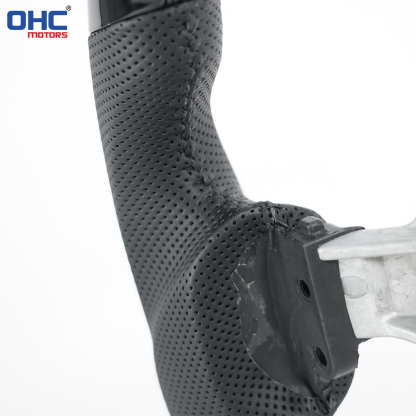 Painted Glossy Black D Shape Flat-bottom Steering Wheel for Lexus IS200t IS250 IS300 IS350 2013-2019 Preforated Leather Grip US STOCK