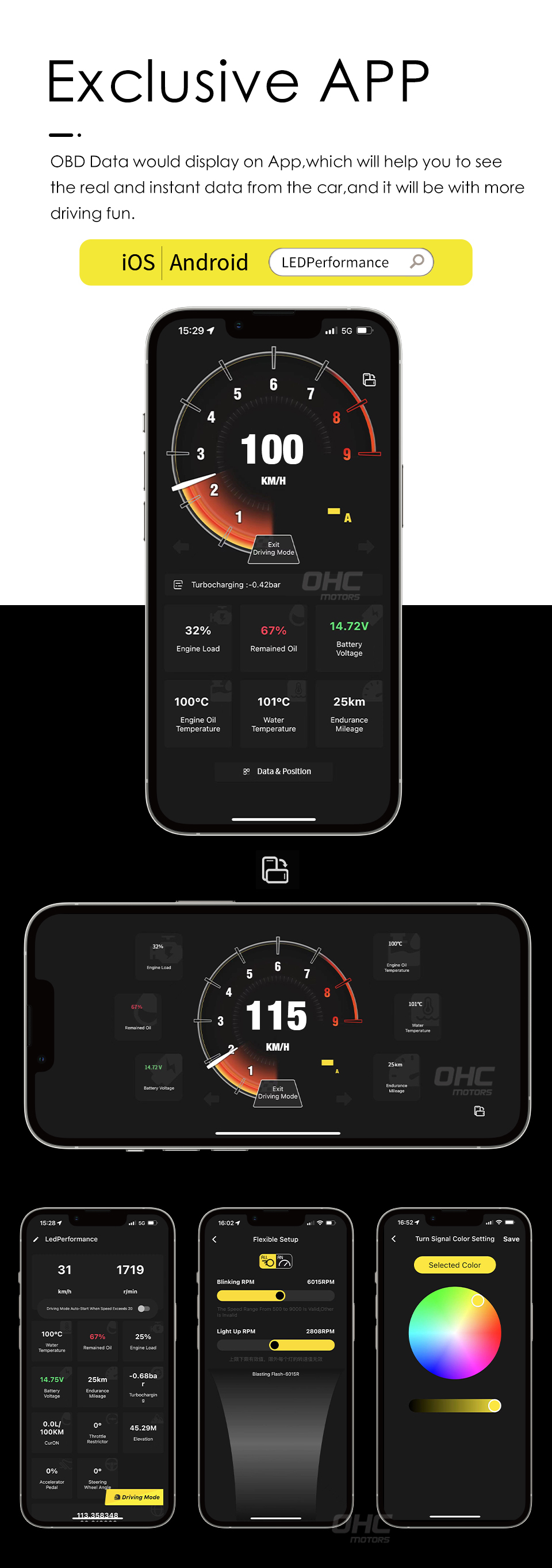 LED RPM Performance Paddle Shift for BMW MINI Cooper F54 F55 F56 F57 F60 2015 to 2022 Paddle Shift Shifter Shifters ohc motors