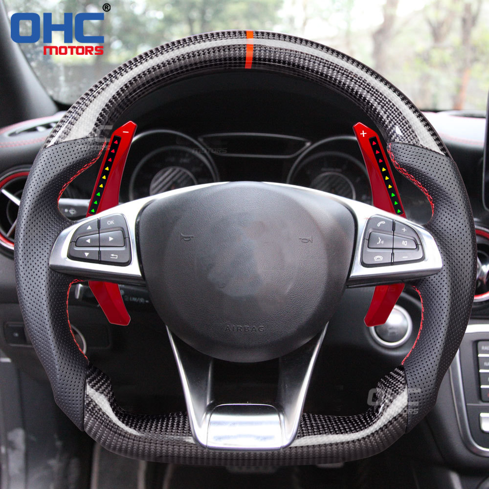 Car Steering Wheel Shift Paddle for Mercedes GLA X156 180 250 GLC GLE W213 W204 W205 X253 2013-2019 LED RPM Smart Paddle Shift