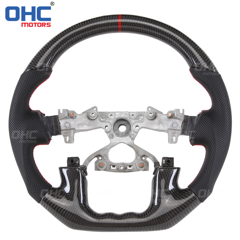 Real Carbon Fiber Steering Wheel For Nissan Patrol Y62 Year 2015-2021 Car steering wheel