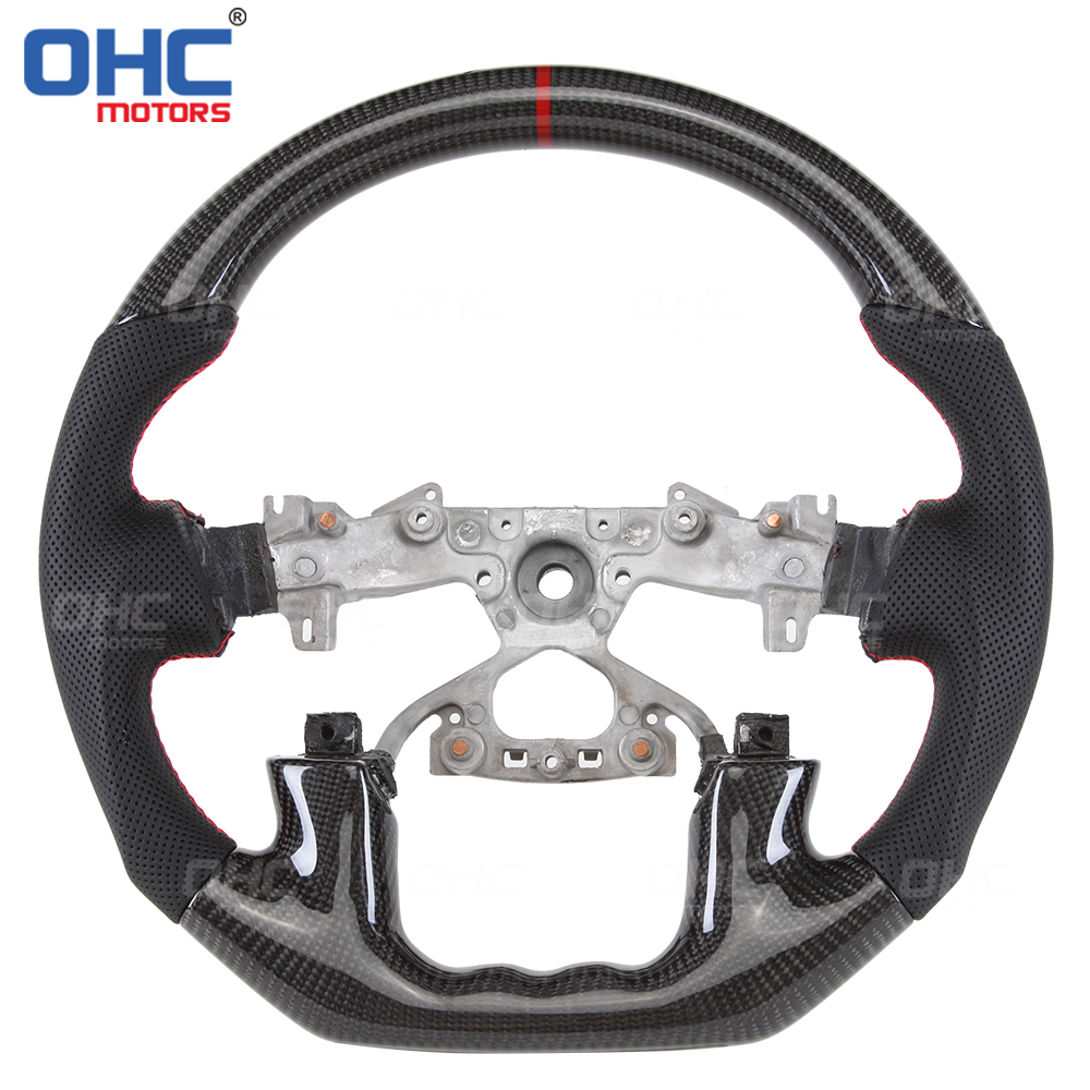 Real Carbon Fiber Steering Wheel For Nissan Patrol Y62 Year 2015-2021 Car steering wheel
