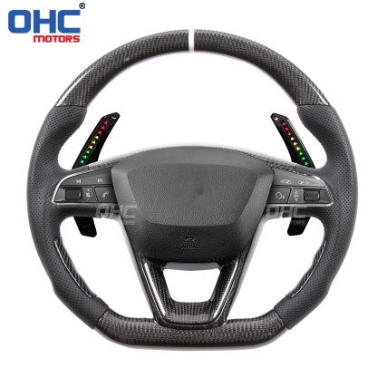 LED RPM Paddle Shift for Seat Leon Cupra mk2 mk3 LED RPM Racing Car Steering Wheel Paddle Shift Shifter Shifters