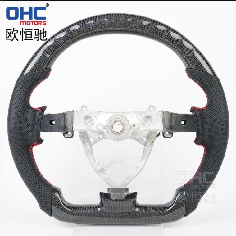 LED Perforamnce Real Carbon fiber Steering Wheel For Toyota FJ Steering Wheel Carbon Fiber ohc motors