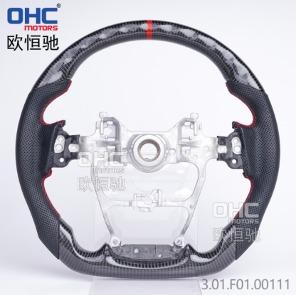LED Perforamnce Real Carbon fiber Steering Wheel For Toyota LC300 Steering Wheel Carbon Fiber ohc motors