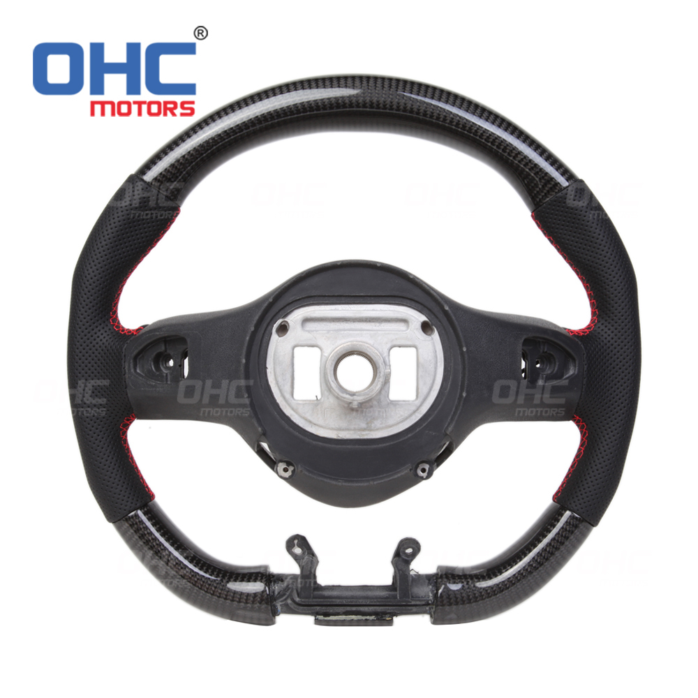 LED RPM Carbon Fiber Steering Wheel Core Alcantara Fit For AMG Mercedes-Benz W204 W205 W211 AMG GLE CLA 2018-2021