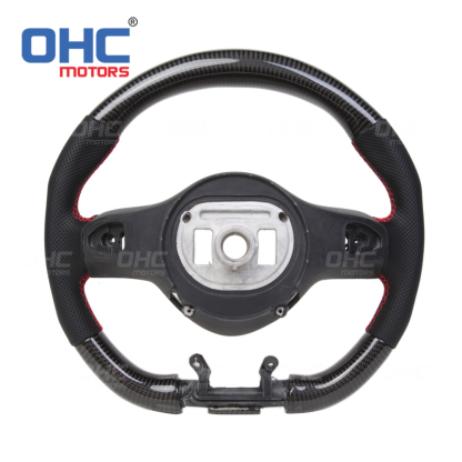 LED RPM Carbon Fiber Steering Wheel Core Alcantara Fit For AMG Mercedes-Benz W204 W205 W211 AMG GLE CLA 2018-2021