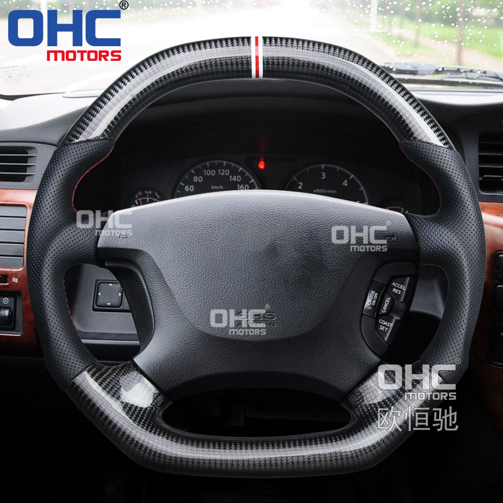 Carbon Fiber Steering Wheel For Nissan Patrol Y61 Car steering wheel Carbon Fiber ohc motors