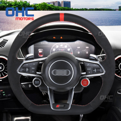 Steering Wheel Assembly Audi R8 for S3 S4 S5 S6 S7 A3 A4 A5 A6 A7 RS3 RS4 RS5 RS6 RS7 LED Racing Car Steering Wheel Carbon Fiber