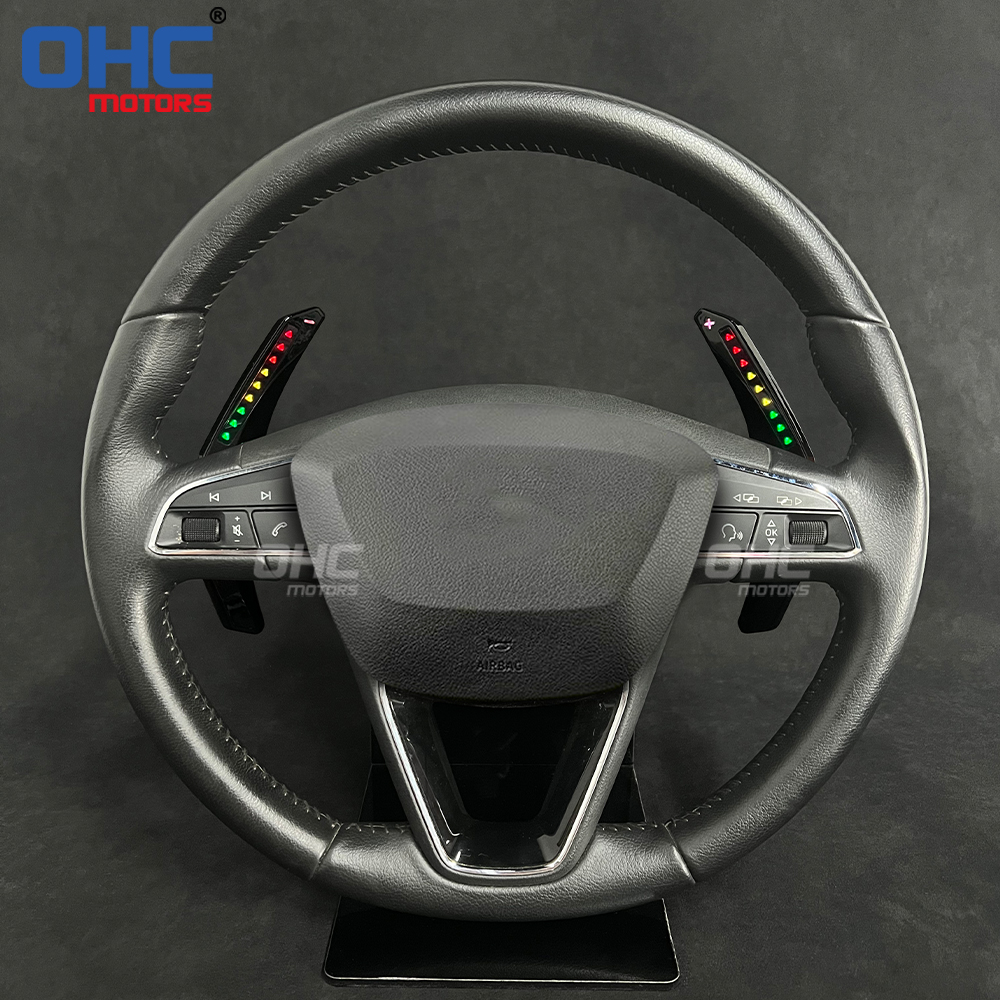 LED RPM Paddle Shift for Seat Leon Cupra mk2 mk3 LED RPM Racing Car Steering Wheel Paddle Shift Shifter Shifters