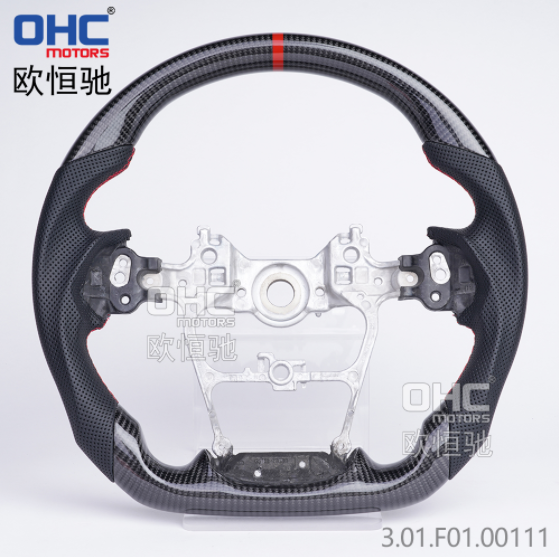 Carbon Fiber FLAT BOTTOM Steering Wheel For TOYOTA LC300 Car Steering Wheel Carbon Fiber ohc motors