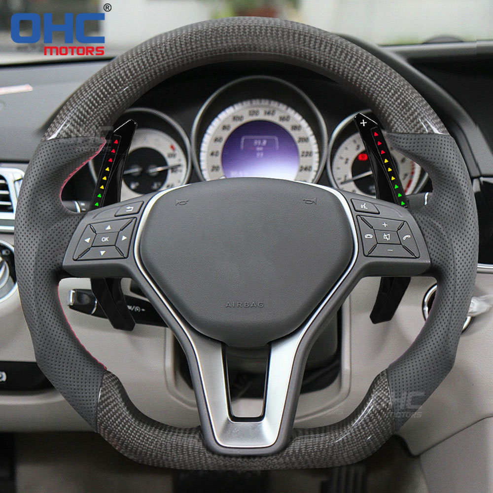 Car Steering Wheel Shift Paddle for Mercedes GLA X156 180 250 GLC GLE W213 W204 W205 X253 2013-2019 LED RPM Smart Paddle Shift