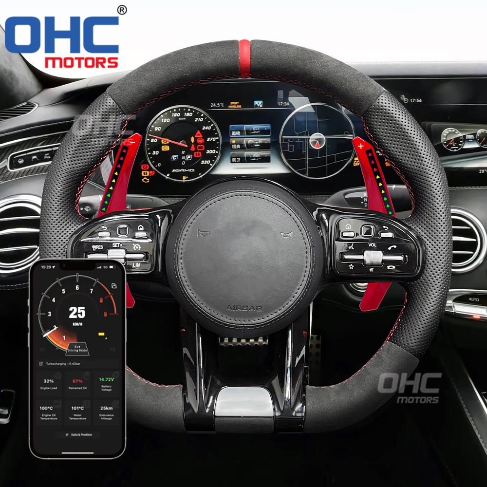 LED Performance Paddle Shift Extensions Shifter Fit for Mercedes Benz 2015 to 2022 Smart ONE Paddle Shift ohc motors