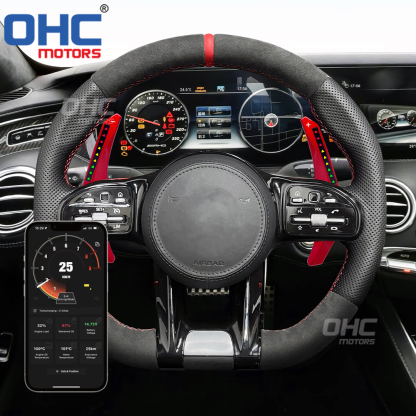 LED Performance Paddle Shift Extensions Shifter Fit for Mercedes Benz 2015 to 2022 Smart ONE Paddle Shift ohc motors